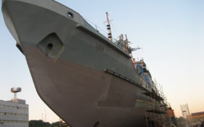 Remont okrętu ORP Lech w Gdyni